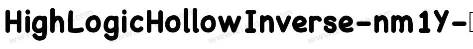 HighLogicHollowInverse-nm1Y字体转换 HighLogicHollowInverse-nm1Y字体转换