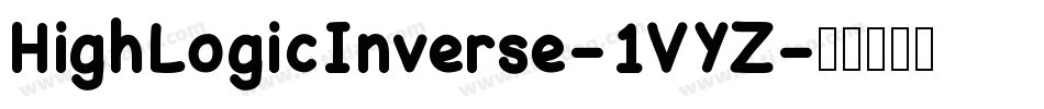HighLogicInverse-1VYZ字体转换