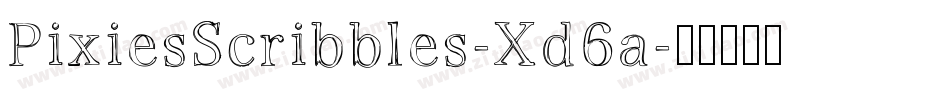 PixiesScribbles-Xd6a字体转换