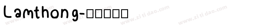 Lamthong字体转换