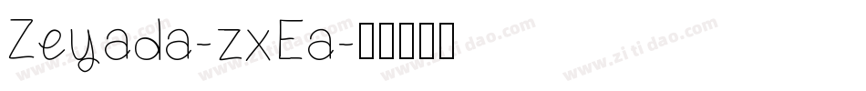 Zeyada-zxEa字体转换
