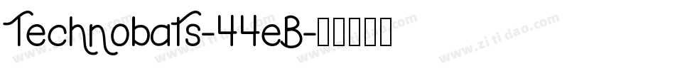 Technobats-44eB字体转换