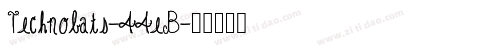 Technobats-44eB字体转换