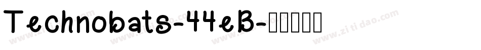 Technobats-44eB字体转换