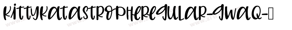 KittyKatastropheRegular-Gwaq字体转换
