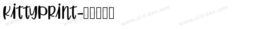 kittyprint字体转换