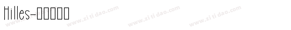 Hilles字体转换