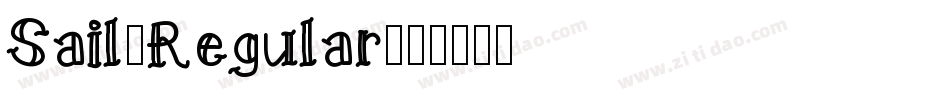 Sail-Regular字体转换