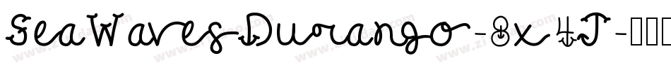 SeaWavesDurango-8x4J字体转换