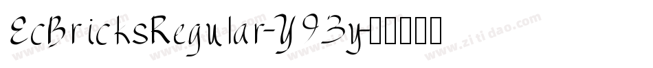 EcBricksRegular-Y93y字体转换