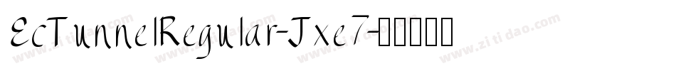 EcTunnelRegular-Jxe7字体转换