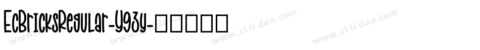 EcBricksRegular-Y93y字体转换