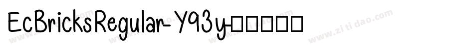 EcBricksRegular-Y93y字体转换
