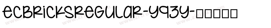 EcBricksRegular-Y93y字体转换