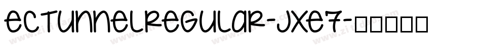 EcTunnelRegular-Jxe7字体转换