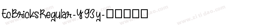 EcBricksRegular-Y93y字体转换