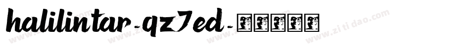 Halilintar-qZ7Ed字体转换