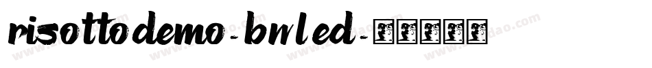 RisottoDemo-BWLEd字体转换
