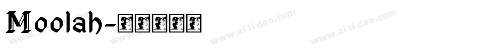 Moolah字体转换
