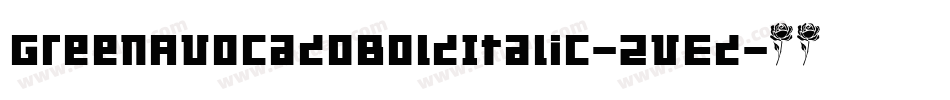 GreenAvocadoBoldItalic-2VEd字体转换