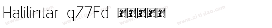 Halilintar-qZ7Ed字体转换
