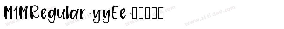 M1MRegular-yyEe字体转换