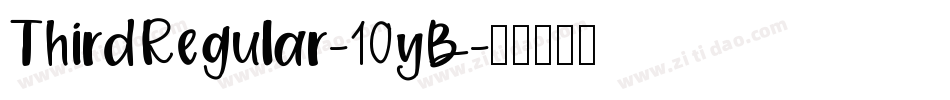 ThirdRegular-10yB字体转换