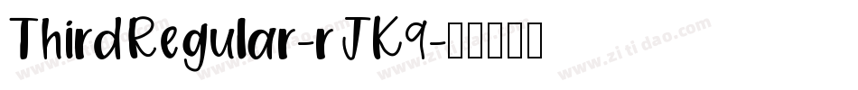 ThirdRegular-rJK9字体转换