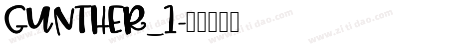 GUNTHER_1字体转换