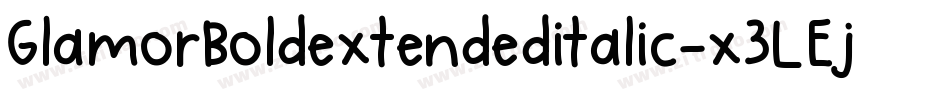 GlamorBoldextendeditalic-x3LEj字体转换