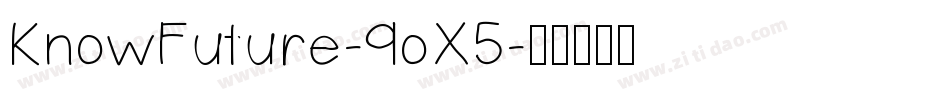 KnowFuture-9oX5字体转换