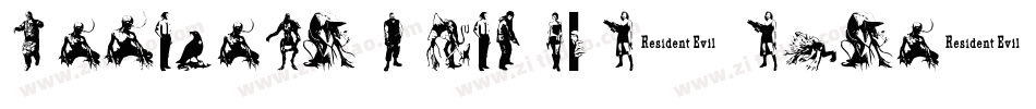 Resident-Evil-Characters字体转换