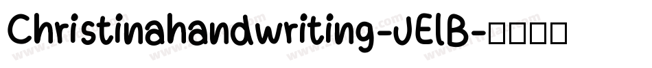 Christinahandwriting-JElB字体转换
