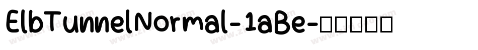 ElbTunnelNormal-1aBe字体转换