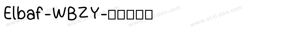Elbaf-WBZY字体转换