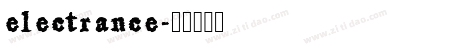 electrance字体转换