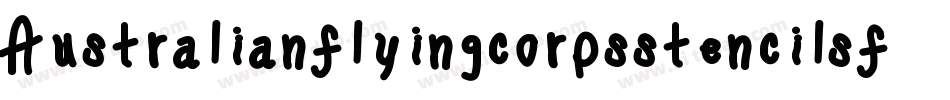 Australianflyingcorpsstencilsf-JOEm字体转换