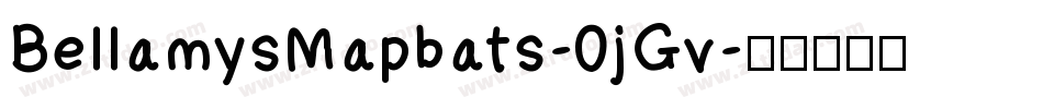 BellamysMapbats-0jGv字体转换