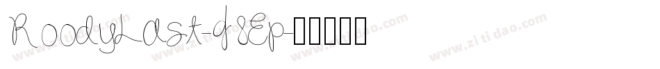 RoodyLast-g8Ep字体转换