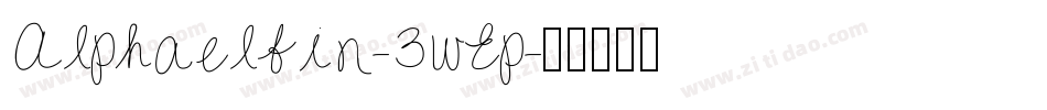 Alphaelfin-3wEp字体转换