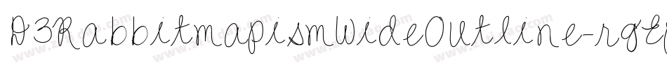D3RabbitmapismWideOutline-rgEp字体转换