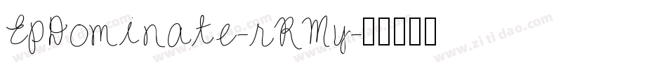 EpDominate-rRMy字体转换