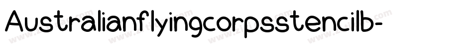Australianflyingcorpsstencilb-4ZEp字体转换