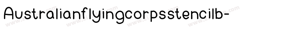 Australianflyingcorpsstencilb-4ZEp字体转换