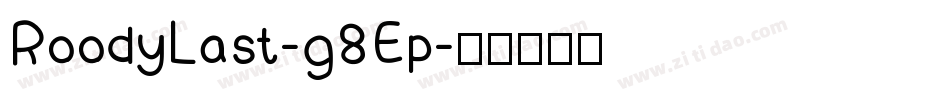 RoodyLast-g8Ep字体转换