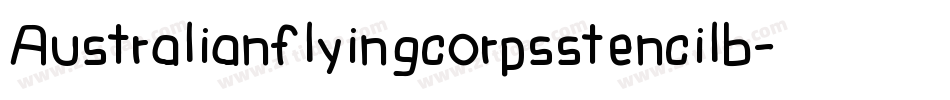 Australianflyingcorpsstencilb-4ZEp字体转换