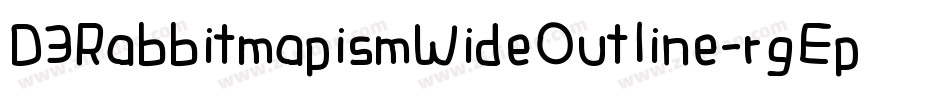 D3RabbitmapismWideOutline-rgEp字体转换