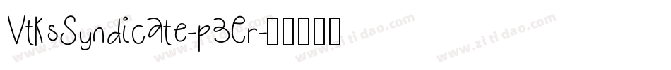 VtksSyndicate-p3Er字体转换