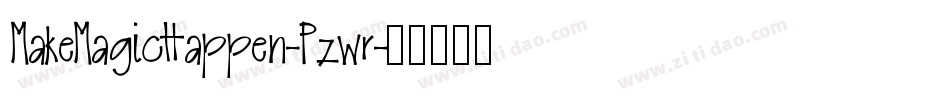 MakeMagicHappen-Pzwr字体转换