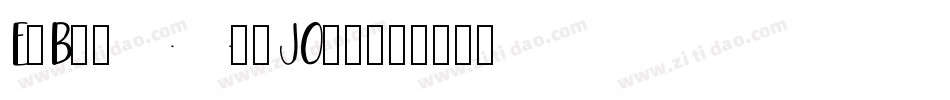 EtBt6001-JO47字体转换